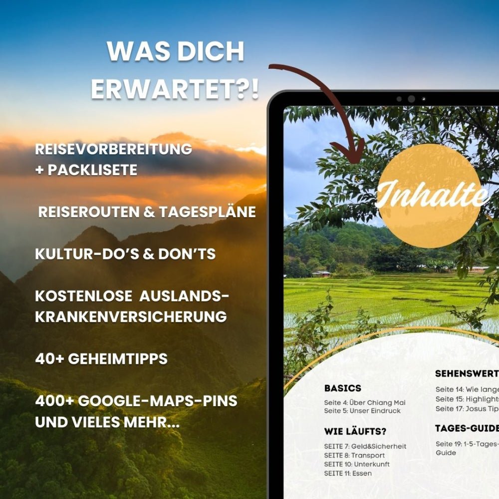Thailand Reiseguide mit 250+ Maps Pins